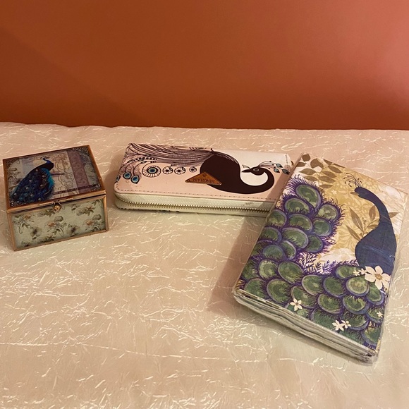 PEACOCK π¦ Collection: Wallet, Glass Box, Napkins - Picture 2 of 15